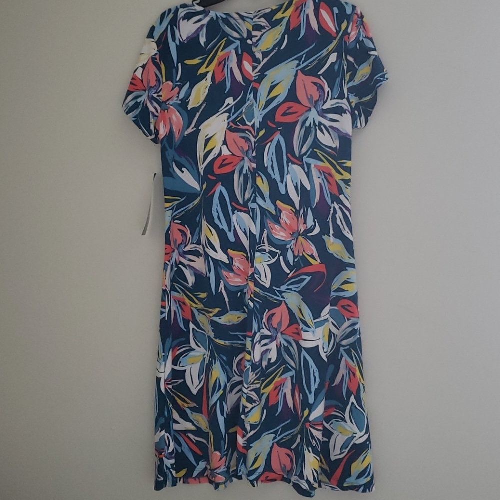 MSK TROPICAL PRINT DRESS - Picture 3 of 7